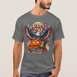アメリカ建国250周年ハロウィン 1776-2026 メンズTシャツ Tシャツ