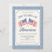 アメリカ建国250周年パーティー招待状 招待状 (正面)