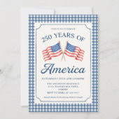 アメリカ建国250周年パーティー招待状 招待状 (正面)