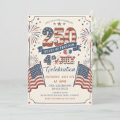 アメリカ建国250周年パーティー招待状 招待状 (スタンド正面)