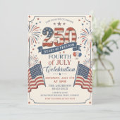アメリカ建国250周年パーティー招待状 招待状 (スタンド正面)