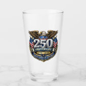 アメリカ建国250周年ビール タンブラーグラス (正面)