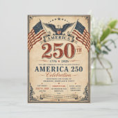 アメリカ建国250周年レトロパトリオティック 招待状 (スタンド正面)