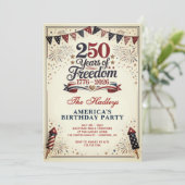 アメリカ建国250周年ヴィンテージ 招待状 (スタンド正面)