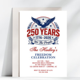 アメリカ建国250周年家族BBQ 招待状