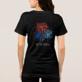 アメリカ建国250周年愛国主義のノームカウボーイブーツ トライブレンドTシャツ (裏面)