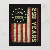 アメリカ建国250周年旗 ポストカード (正面)