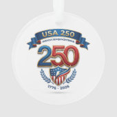 アメリカ建国250周年祝賀 オーナメント (裏面)