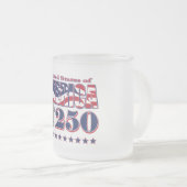 アメリカ建国250周年自由の鐘 フロストグラスマグカップ (正面右)