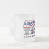 アメリカ建国250周年自由の鐘 フロストグラスマグカップ (正面左)