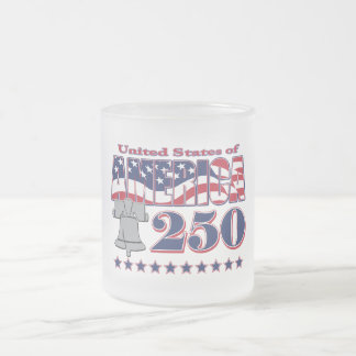 アメリカ建国250周年自由の鐘 フロストグラスマグカップ