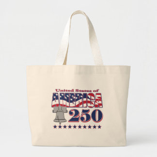 アメリカ建国250周年自由の鐘 ラージトートバッグ