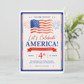 アメリカ建国250周年記念の招待状 招待状 (スタンド正面)