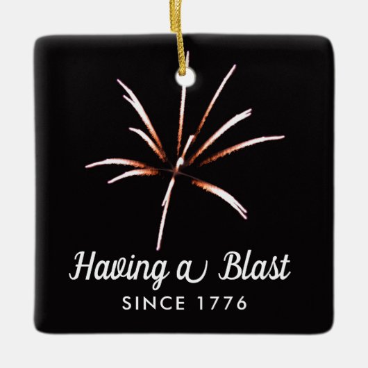 アメリカ建国250周年記念の最高の4th of July セラミックオーナメント (正面)