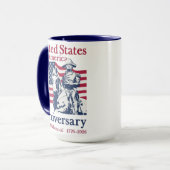 アメリカ建国250周年記念アート マグカップ (正面左)