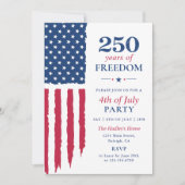 アメリカ建国250周年記念イベント 招待状 (正面)