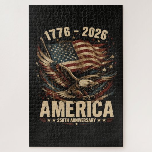 アメリカ建国250周年記念イーグル愛国 ジグソーパズル (縦)