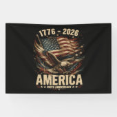 アメリカ建国250周年記念イーグル愛国 横断幕 (横)
