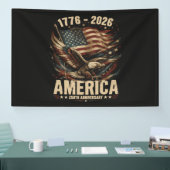 アメリカ建国250周年記念イーグル愛国 横断幕 (トレードショー)