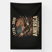 アメリカ建国250周年記念イーグル愛国 横断幕 (縦)