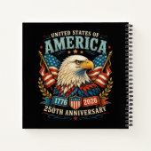 アメリカ建国250周年記念イーグル ノートブック (裏面)