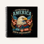 アメリカ建国250周年記念イーグル ノートブック (正面)