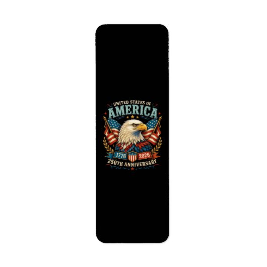 アメリカ建国250周年記念イーグル ラベル (正面)