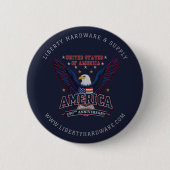 アメリカ建国250周年記念カスタムビジネスブランディング 缶バッジ (正面)