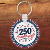 アメリカ建国250周年記念カスタムフォトキーチェーン キーホルダー (正面)