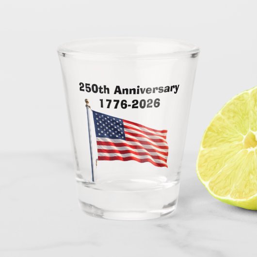 アメリカ建国250周年記念グッズ ショットグラス (正面)
