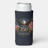 アメリカ建国250周年記念グッズ スリム缶クーラー (Seltzer正面)