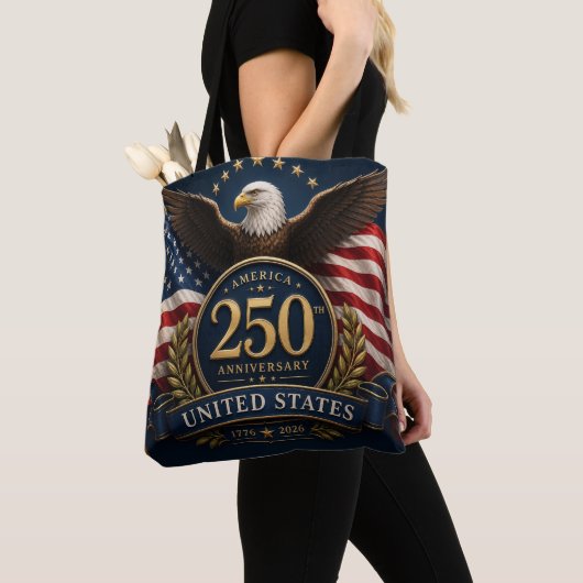 アメリカ建国250周年記念グッズ トートバッグ (クローズアップ)