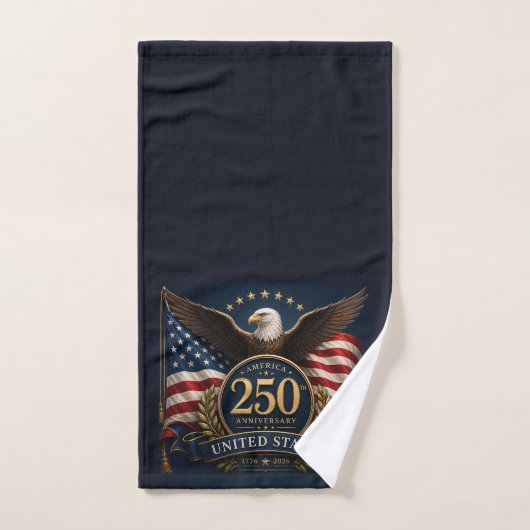 アメリカ建国250周年記念グッズ バスタオルセット (ハンドタオル)
