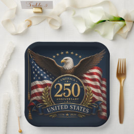 アメリカ建国250周年記念グッズ ペーパープレート