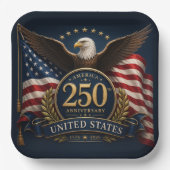 アメリカ建国250周年記念グッズ ペーパープレート (正面)