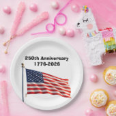 アメリカ建国250周年記念グッズ ペーパープレート (パーティー)