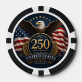 アメリカ建国250周年記念グッズ ポーカーチップ (正面)