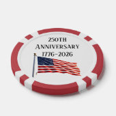 アメリカ建国250周年記念グッズ ポーカーチップ (シングル)