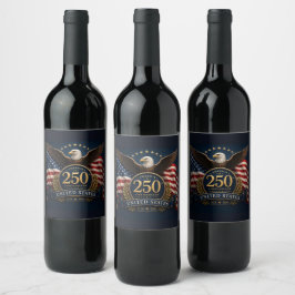 アメリカ建国250周年記念グッズ ワインラベル