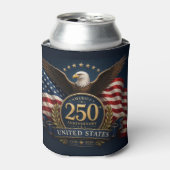アメリカ建国250周年記念グッズ 缶クーラー (缶正面)