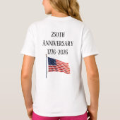 アメリカ建国250周年記念グッズ Tシャツ (裏面)