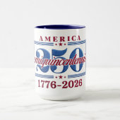 アメリカ建国250周年記念グラフィック – 1776-2026 マグカップ (中央)