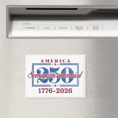 アメリカ建国250周年記念グラフィック – 1776-2026 マグネット (インサイチュ (食洗機))