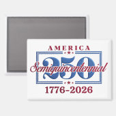 アメリカ建国250周年記念グラフィック – 1776-2026 マグネット (正面/裏面)