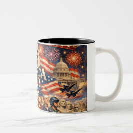 アメリカ建国250周年記念コーヒーマグ ツートーンマグカップ
