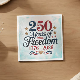 アメリカ建国250周年記念スカイ スタンダードカクテルナプキン