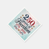 アメリカ建国250周年記念スカイ スタンダードカクテルナプキン (角)