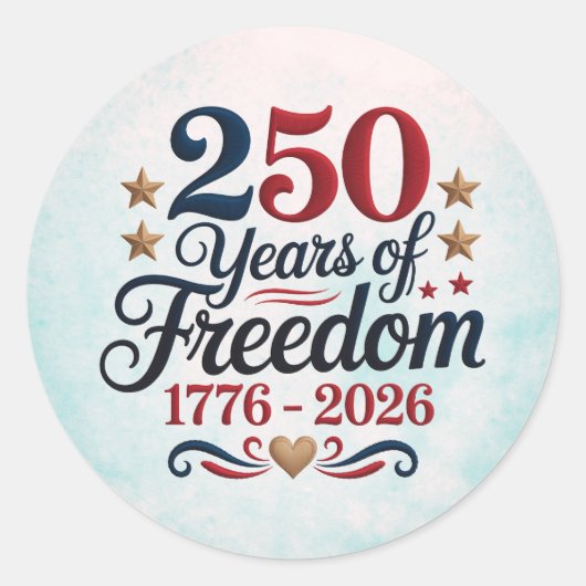 アメリカ建国250周年記念スカイ ラウンドシール (正面)