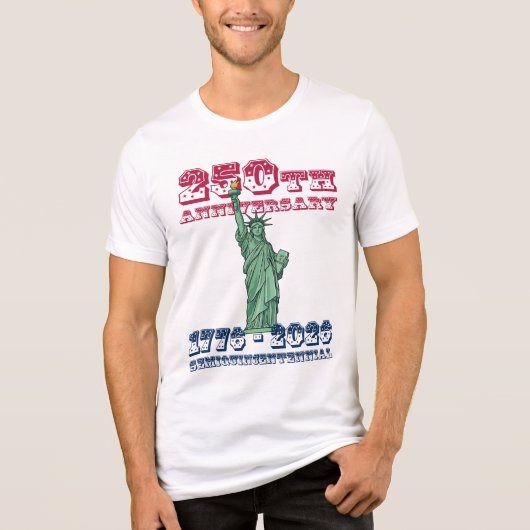 アメリカ建国250周年記念セミクワインセンテニアル トライブレンドTシャツ (正面)