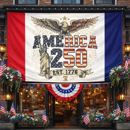 アメリカ建国250周年記念デザイン 横断幕